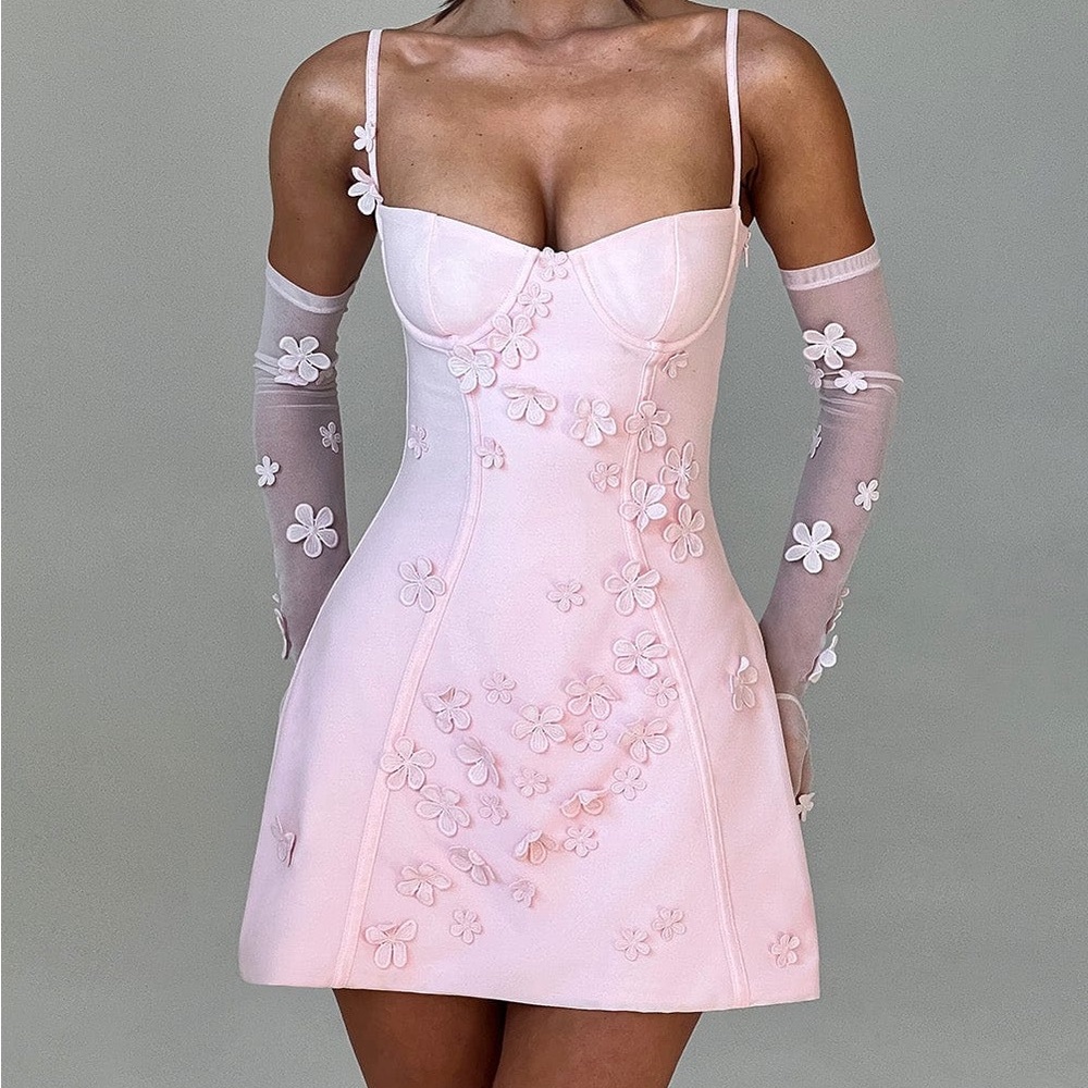 Babyboo Dalary Mini Dress - Blush - size M
